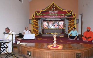 The Shravana Masa Pooja rituals and discourse were inaugurated on 25.07.2025 at Sri Suttur Math, Mysuru